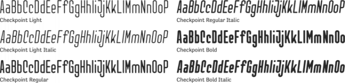 Checkpoint Font Preview