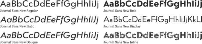 Journal Sans New Font Preview