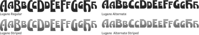 Lugano Font Preview