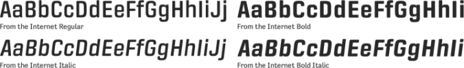 From the Internet Font Preview