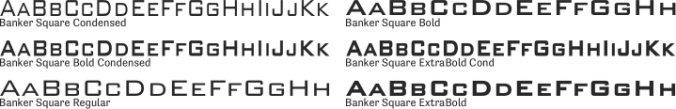 Banker Square Font Preview