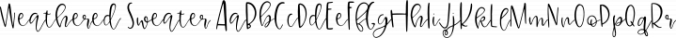 Weathered Sweater Font Preview