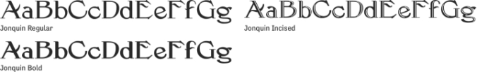 Jonquin Font Preview