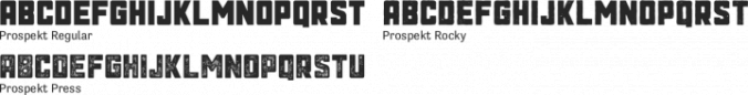 Prospekt Press Font Preview