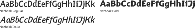 Nazhdak Font Preview