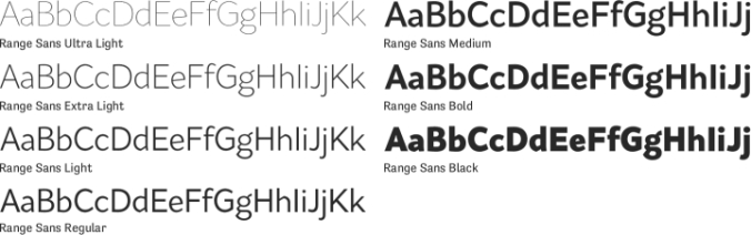 Range Sans Font Preview