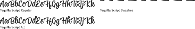 Tequilla Script Font Preview