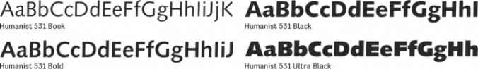 Humanist 531 Font Preview
