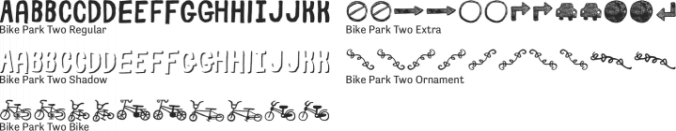 Bike Park Two Font Preview