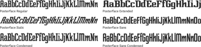 Posterface font download