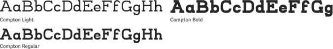 Compton Font Preview
