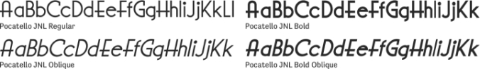 Pocatello JNL Font Preview