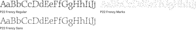 P22 Frenzy Font Preview