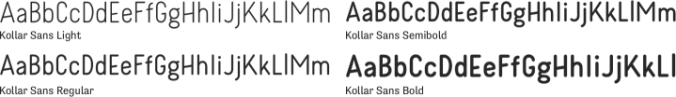 Kollar Sans Font Preview