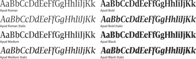 Apud Font Preview