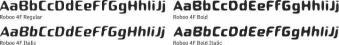 Roboo 4F Font Preview