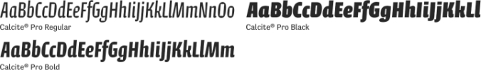 Calcite Pro Font Preview