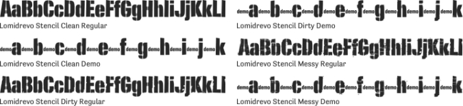 Lomidrevo Font Preview