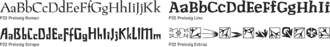 P22 Preissig Font Preview