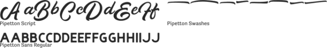 Pipetton Font Preview