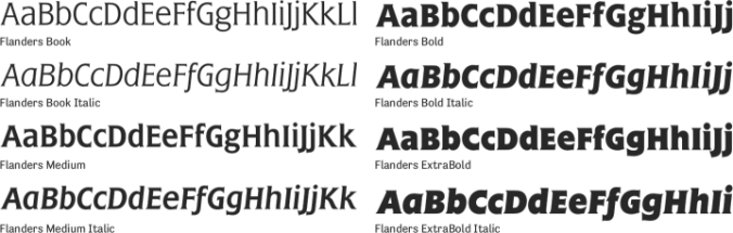 Flanders Font Preview