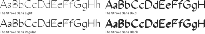 The Stroke Sans Font Preview