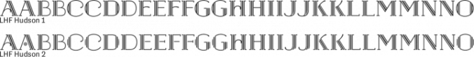 LHF Hudson Font Preview