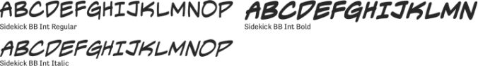 Sidekick Font Preview