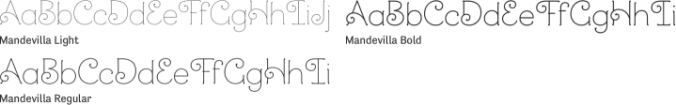 Mandevilla Font Preview