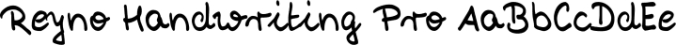 Reyno Handwriting Pro Font Preview