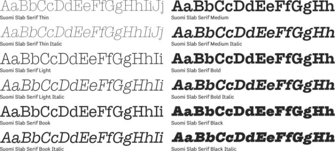 Suomi Slab Serif Font Preview