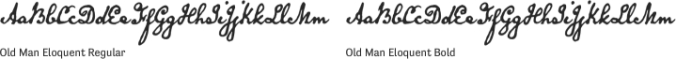 Old Man Eloquent Font Preview