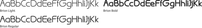 Brion Font Preview