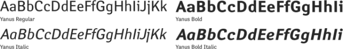 Yanus Font Preview