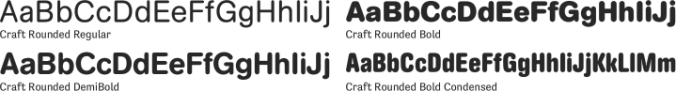Craft Rounded Font Preview