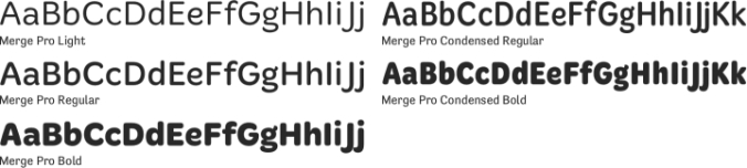 Merge Pro Font Preview