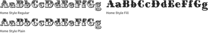 Home Style Font Preview