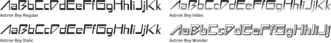 Astron Boy Font Preview