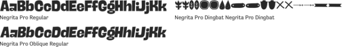 Negrita Pro Font Preview