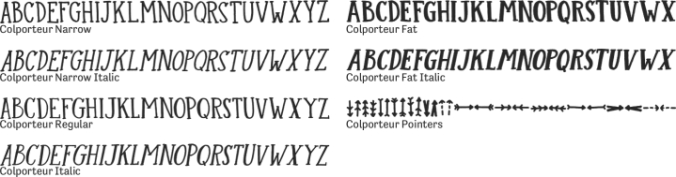 Colporteur Font Preview