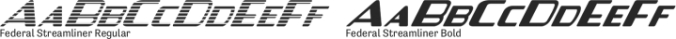 Federal Streamliner Font Preview