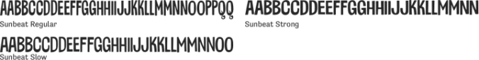 Sunbeat Font Preview