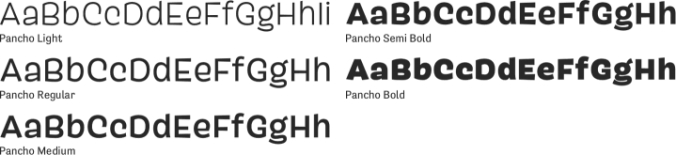 Pancho Font Preview
