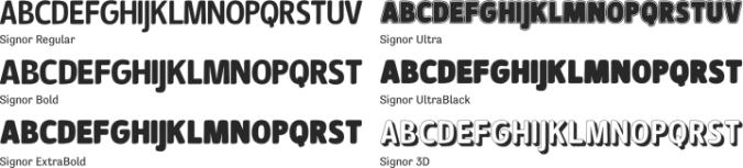 Signor Font Preview