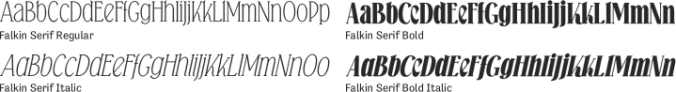 Falkin Serif Font Preview