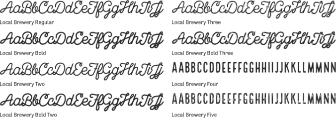 Local Brewery Font Preview