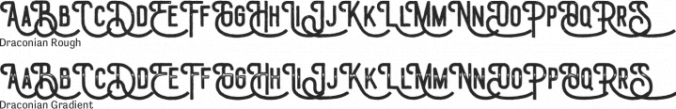 Draconian Font Preview