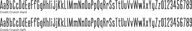 Credit Crunch Font Preview