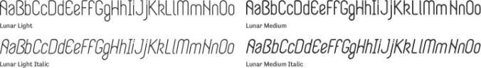 Lunar font download