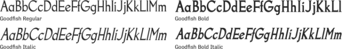 Goodfish Font Preview
